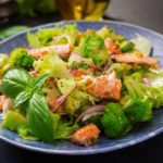Салат из лосося с брокколи рецепт